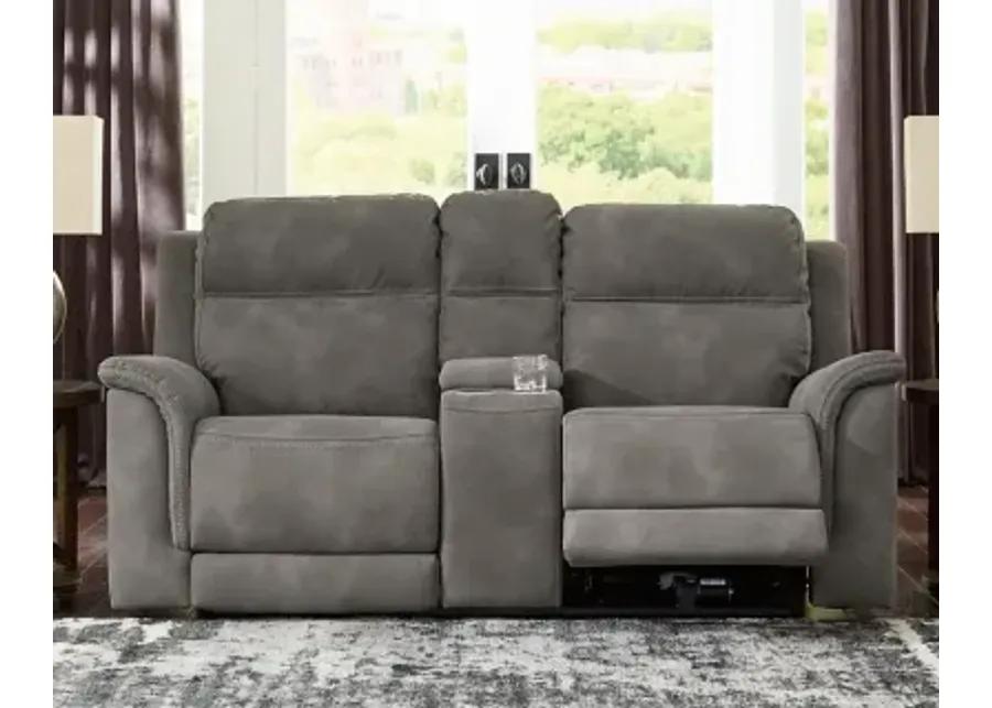 DuraPella Power Reclining Loveseat with Console