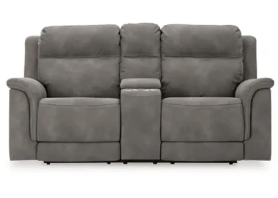 DuraPella Power Reclining Loveseat with Console