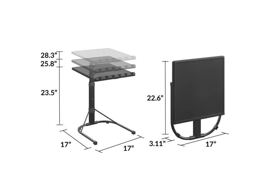 Multi-Functional Personal Folding Activity Table with Adjustable Height