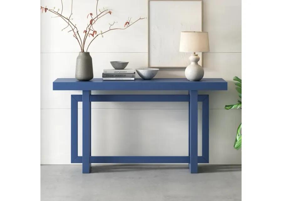 Merax Contemporary Console Table with Wood Top