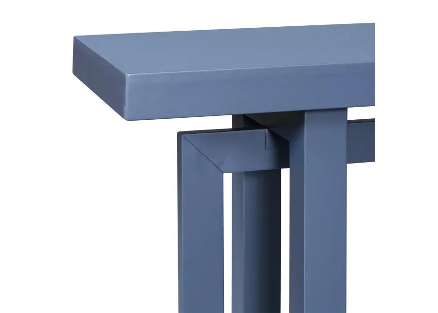 Merax Contemporary Console Table with Wood Top