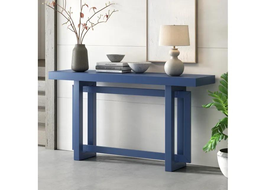 Merax Contemporary Console Table with Wood Top