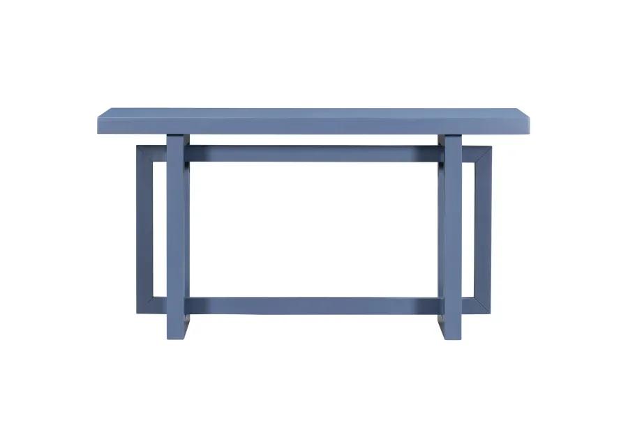 Merax Contemporary Console Table with Wood Top