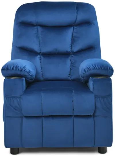 Kids Recliner Chair with Cup Holder and Footrest for Children