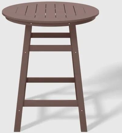 WestinTrends Outdoor 35" HDPE Round Patio Counter Height Bar Table