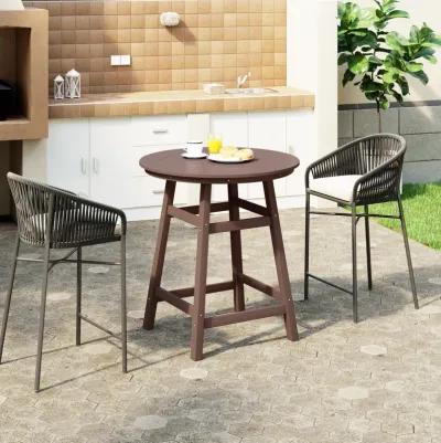 WestinTrends Outdoor 35" HDPE Round Patio Counter Height Bar Table