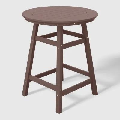 WestinTrends Outdoor 35" HDPE Round Patio Counter Height Bar Table