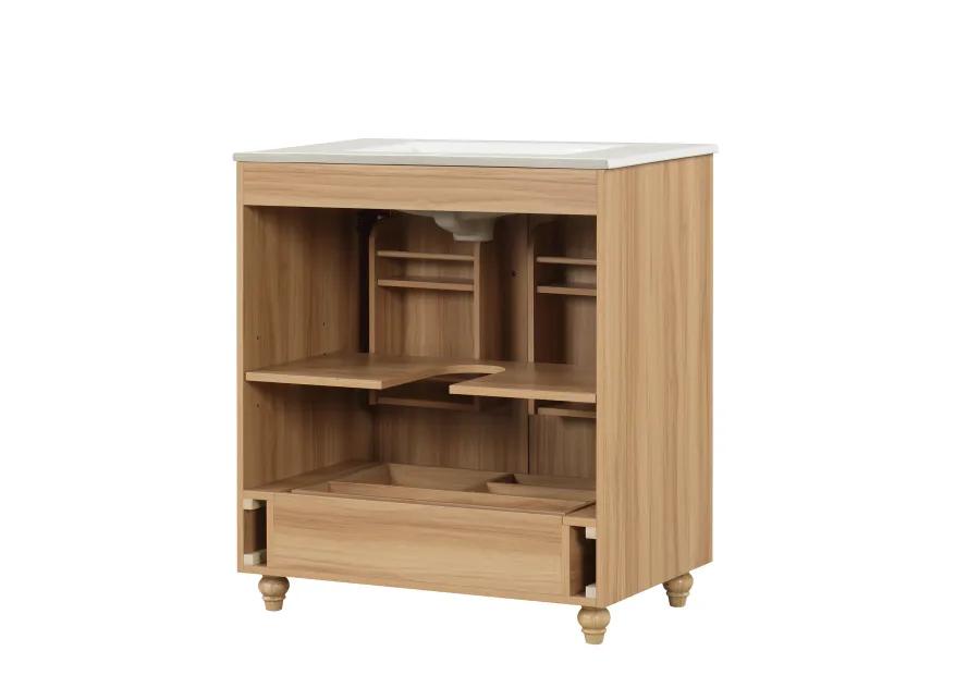 Merax Multi-functional Bathroom Vanity  Cabinet  Solid Wood