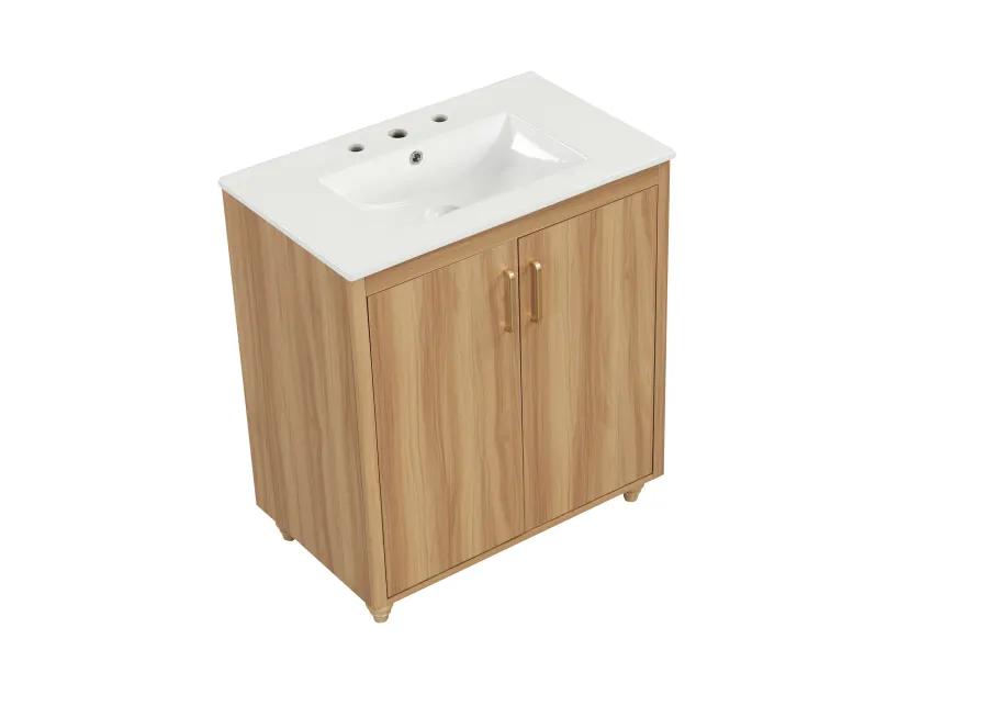 Merax Multi-functional Bathroom Vanity  Cabinet  Solid Wood