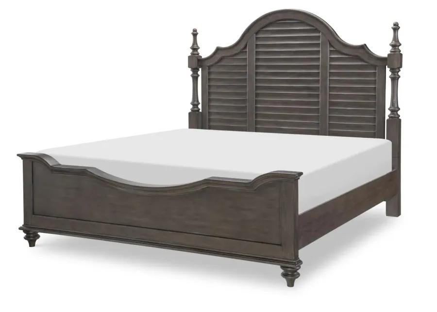 Kingston King Louvered Poster Bed