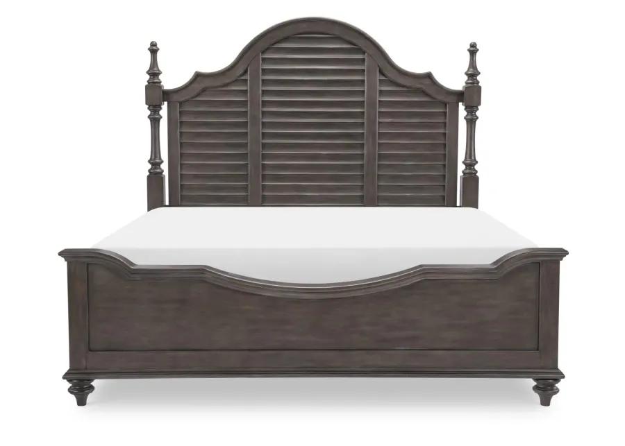 Kingston King Louvered Poster Bed