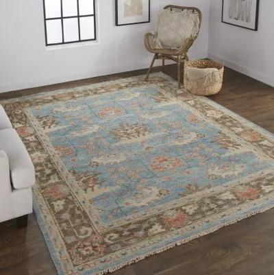 Beall 6710F Blue/Brown 2' x 3' Rug