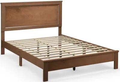 Full Size Platform Slat Bed Frame with High Headboard