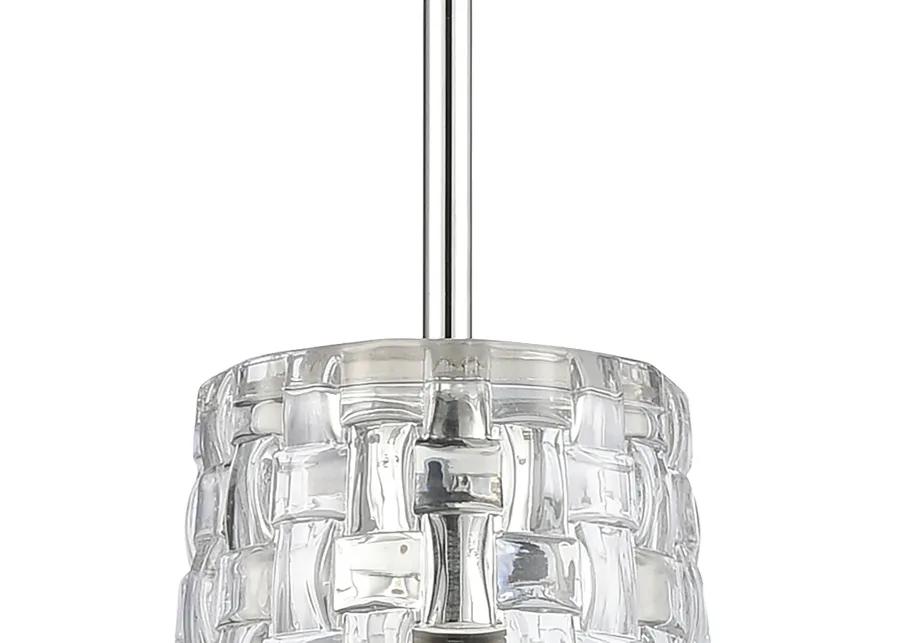 Lightweave 5.5'' Silver Wide 1-Light Mini Pendant