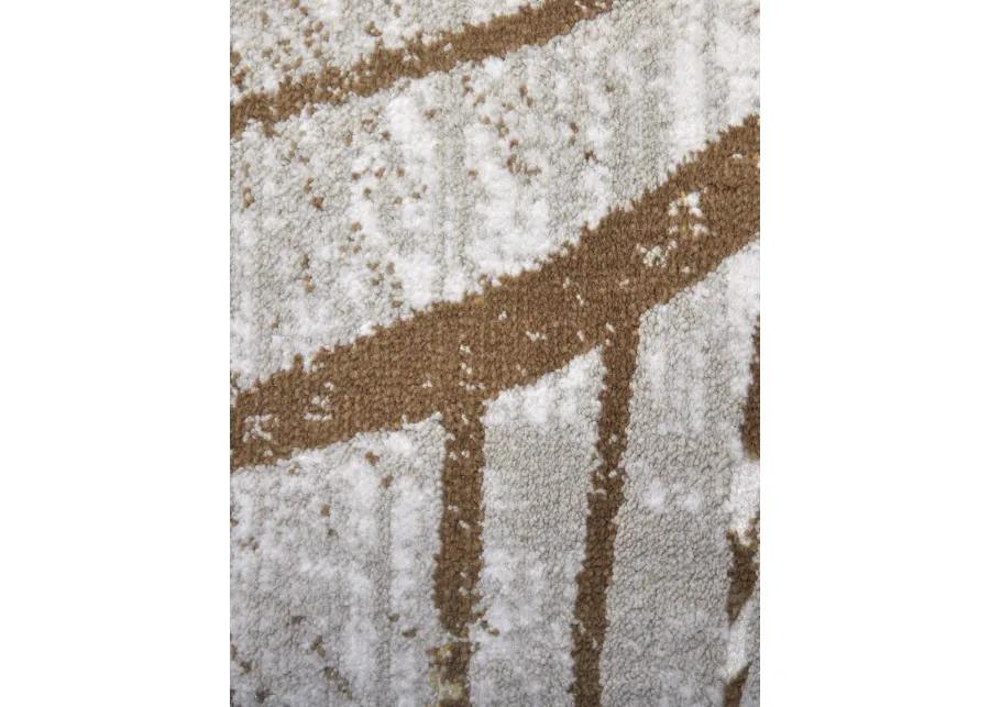 Waldor 39NBF 8' x 11' Taupe/Brown/Silver Rug