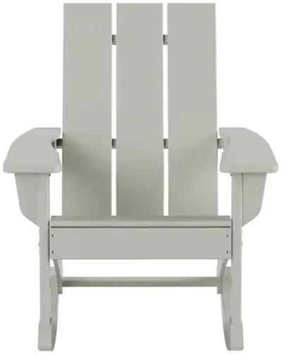 WestinTrends Modern Adirondack Outdoor Rocking Chair