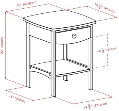 Claire Accent Table Natural Finish