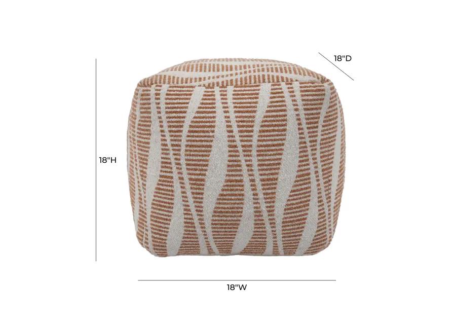 Ember Woven Pouf