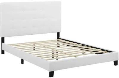 Modway - Melanie Queen Tufted Button Upholstered Fabric Platform Bed