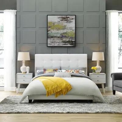 Modway - Melanie Queen Tufted Button Upholstered Fabric Platform Bed