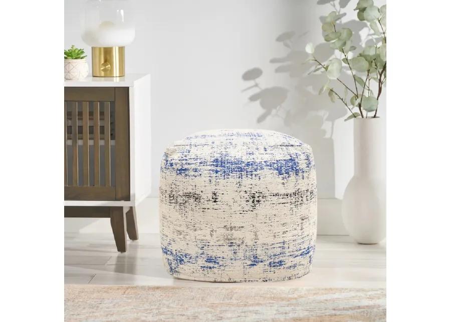 Pasargad Home Grandcanyon Distressed Cotton Pouf