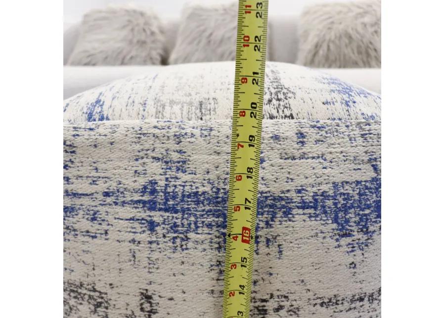 Pasargad Home Grandcanyon Distressed Cotton Pouf