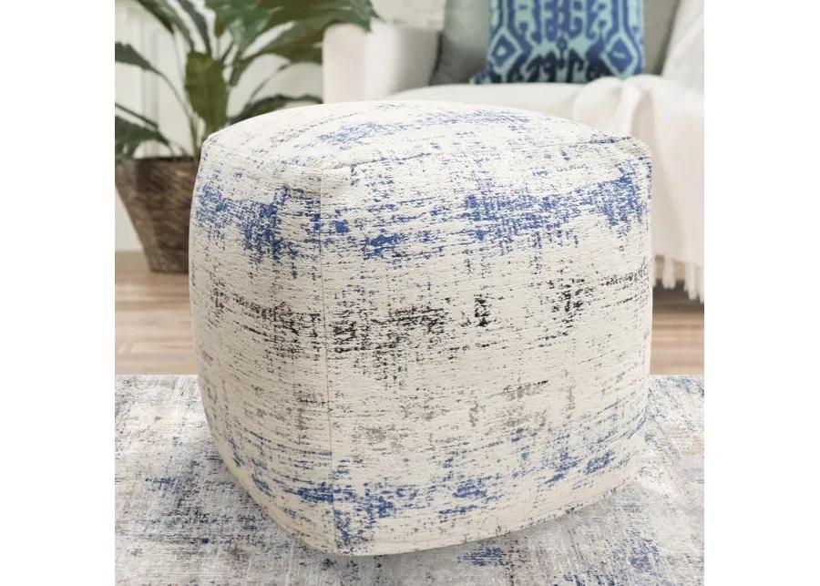 Pasargad Home Grandcanyon Distressed Cotton Pouf