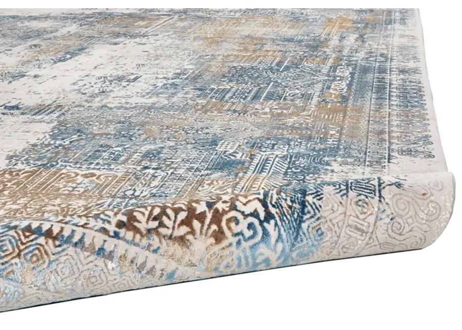 Cadiz 3890F Blue/Gray/Gold 6'6" x 9'6" Rug