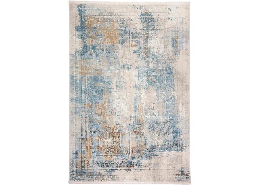 Cadiz 3890F Blue/Gray/Gold 6'6" x 9'6" Rug