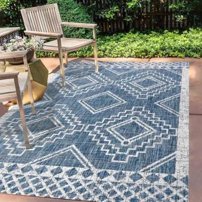 Marokko Diamond Tribal Medallion Indoor/Outdoor Area Rug