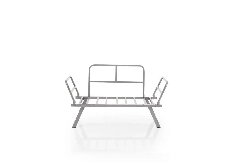 Alora Metal Legs Futon Loveseat