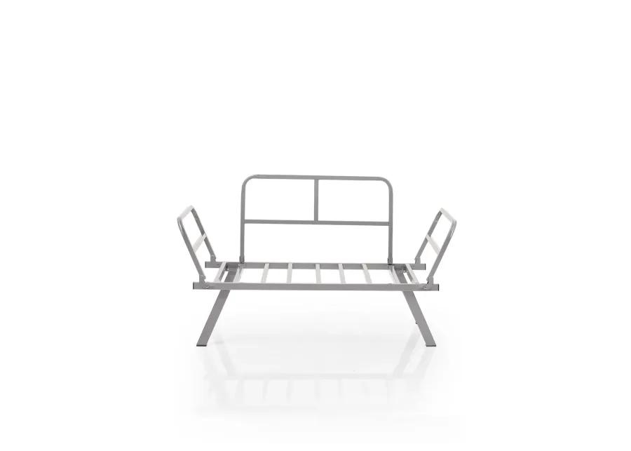 Alora Metal Legs Futon Loveseat