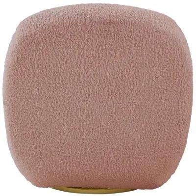 Yedid Accent Chair with Swivel In Pink Teddy Sherpa