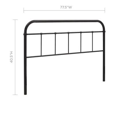 Modway - Serena King Steel Headboard