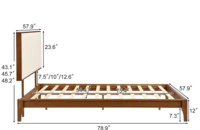 Merax Solid Platform Bed  with Headboard