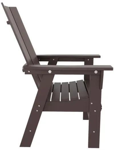 WestinTrends Outdoor Patio Modern Adirondack Dining Chair