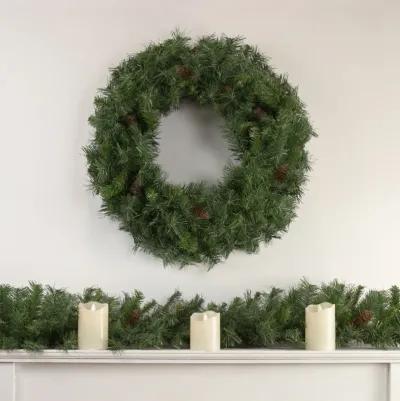 9' x 14" Black River Pine with Pine Cones Artificial Christmas Garland  Unlit