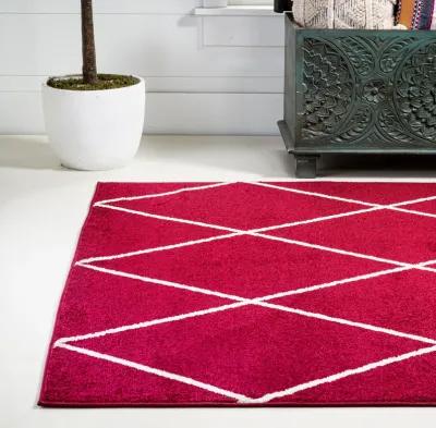 Cole Minimalist Diamond Trellis Area Rug