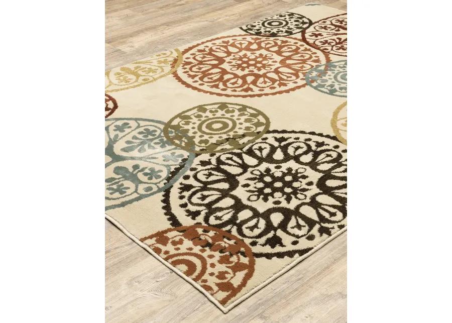 Laurel 7'10" x 10' Beige Rug