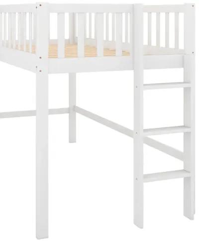 Merax  Low Loft Bed with Ladder and Slide