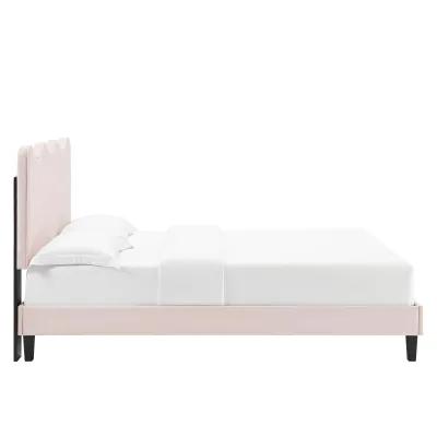 Modway - Current Performance Velvet Queen Platform Bed