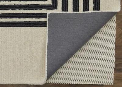 Maguire 8900F Gray/Ivory/Black 9' x 12' Rug