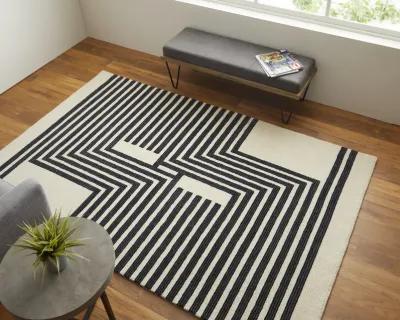 Maguire 8900F Gray/Ivory/Black 9' x 12' Rug