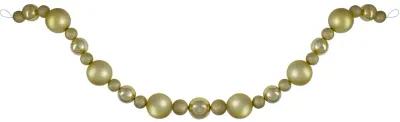 6� Vegas Gold 3-Finish Shatterproof Ball Christmas Garland