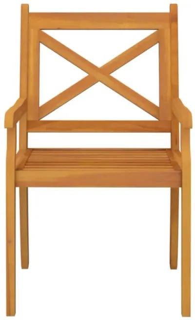 vidaXL Patio Dining Chairs 6 pcs Solid Wood Acacia