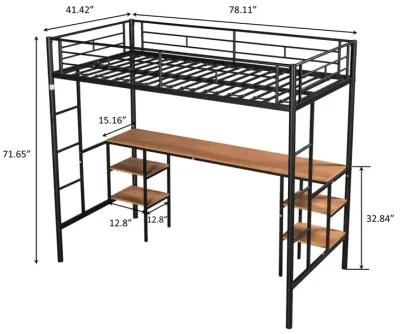 Loft Bed With Table