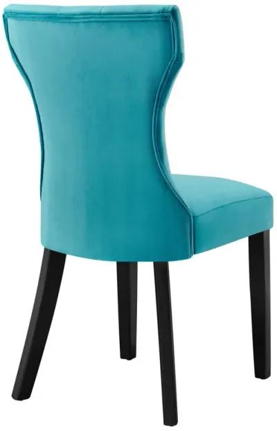 Silhouette Performance Velvet Dining Chairs - Set of 2