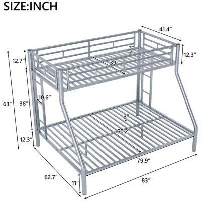 Merax Metal Bunk Bed with Ladders and Guardrails