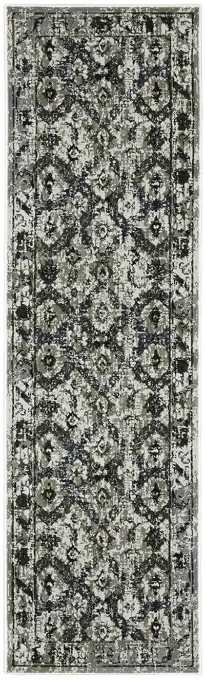 Gemini 2'3" x 7'6" Charcoal Rug