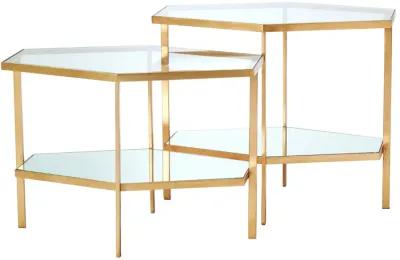 Hexagon Table Gold-Tall